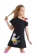 Mushi Unicorn Rock Girl's Black Dress