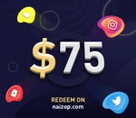 Naizop 75 USD Gift Card