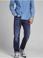 Tmavě modré slim fit džíny Jack & Jones Clark - Pánské