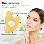 Gua Sha Facial Tool Zinc Alloy GuaSha Massage Tool Natural Universal Facial Silver Metal Gua Sha Board for SPA Acupuncture