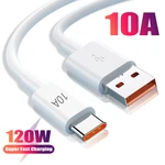 120W 10A USB Type C USB Cable Super Fast Charing Line for Xiaomi Samsung Huawei Honor Quick Charge USB C Cables Data Cord