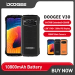 DOOGEE V30 Rugged Phone 6.58"FHD 10800mAh Phone eSIM Dual 5G 120Hz Display Dimensity Dual Speakers 8+256GB 108MP Camera