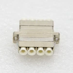 1pcs New Optical Fiber Adapter Connector LC 4 Couplets Duplex Flange Coupler Metal Single Multimode Free Shipping TO Romania