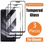 3Pcs Protective Glass For Xiaomi Mi Max 2 3 Mix 2 2S 3 Tempered Glass on For Xiaomi Mi 9 8 A2 A3 Lite SE Pro 9T A1 Play Glass