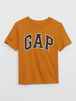 Oranžové chlapčenské tričko s logom GAP
