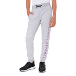 Light grey girls' sweatpants with SAM 73 Christine print