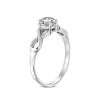 Infinity Surgical Steel Engagement Ring