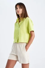 DEFACTO Crop Short Sleeve Shirt