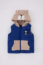 DEFACTO Baby Boy Fleece Lined Hooded Vest