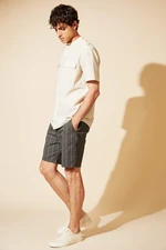 DEFACTO Slim Fit Check Print Short