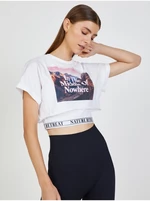 White crop top with print TALLY WEiJL - Women