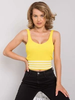 Women's yellow knitted top
