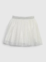 White Girly Tulle Gap Skirt
