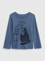 GAP Children's T-shirt organic with print - Girls