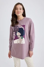 DEFACTO Relax Fit Crew Neck Sweatshirt Tunic