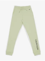 Light Green Girls' Sweatpants Calvin Klein Jeans - Girls