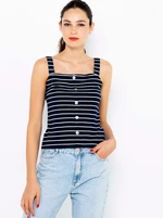 Dark Blue Striped Top CAMAIEU - Women