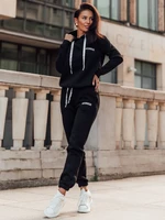 Insulated women's tracksuit with the inscription "Los Angeles" black