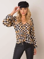 Black and ecru blouse by Blaire