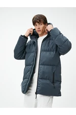 Koton Inflatable Coat Hooded, Pocket Detailed with Zipper.