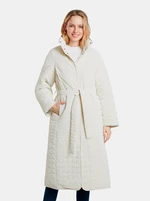 Creamy Women's Quilted Winter Coat Desigual Granollers - Women