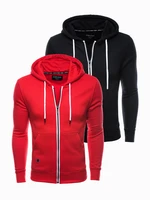 Ombre Clothing Men's zip-up sweatshirt Z33