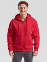 Red Men's Hoodie Premium Fruit of the Loom