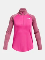 Under Armour T-Shirt Tech Graphic 1/2 Zip-PNK - Girls