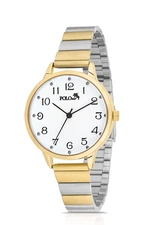 Polo Air Classic Numeral Women's Wristwatch Yellow-Silver Color