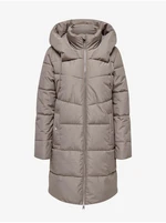 Beige women's quilted coat JDY Turbo - Women