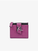 Women's Deep Pink Small Wallet KARL LAGERFELD - Women's