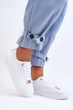 Women's Tied Sneakers White Etna