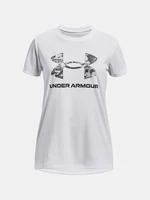 Bílé sportovní tričko Under Armour UA Tech Print BL SSC