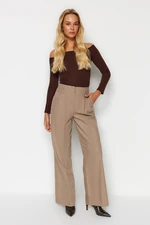 Trendyol Beige Wide Leg Woven Trousers