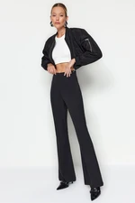 Trendyol Black Flare Flare Woven Trousers