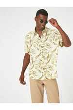 Koton Floral Print Shirt with Short Sleeves