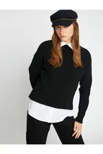 Koton High Collar Knitwear Sweater Long Sleeve