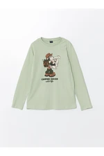 LC Waikiki Crew Neck Nostalgic Monkey Printed Boy's T-Shirt