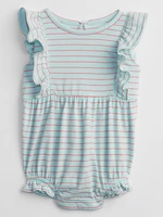 GAP Baby body stripe bubble shorty jednoczęściowy