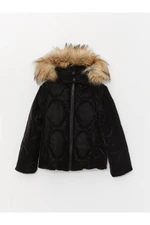 LC Waikiki Girls Quilted Hooded Coat