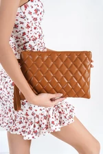 Capone Outfitters Paris Quilted Women's Tan Bag