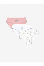 LC Waikiki Girls' Printed Panties 3-Pack