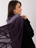 Purple cotton scarf