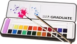 Daler Rowney Graduate Ensemble de peintures à l'aquarelle  Student Set 24 Colours With Brush And Pencill