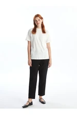 LC Waikiki Lcw Elastic Waist Straight Gabardine Women's Trousers