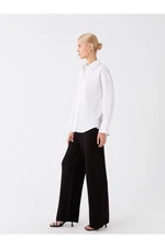 LC Waikiki Straight Wide Leg Women's Knitwear Trousers with Elastic Waist