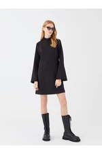 LC Waikiki High Neck Straight Long Sleeve A-Line Women's Dress