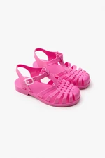 NİŞANTAŞI SHOES Anderline Jr. Candy Pink Matte Belt Detail Children's Sandals