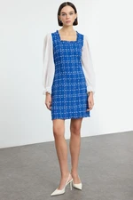 Trendyol Saxophone Plaid / Checkered Mini Woven Dress