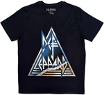 Def Leppard Tričko Triangle Logo Unisex Navy Blue M